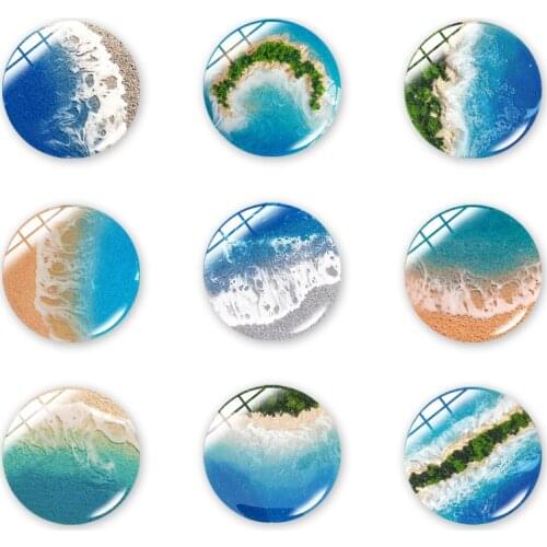 Beach ocean tourism scenic area small gifts home decoration gifts refrigerator stickers with magnetic custom patterns wholesale