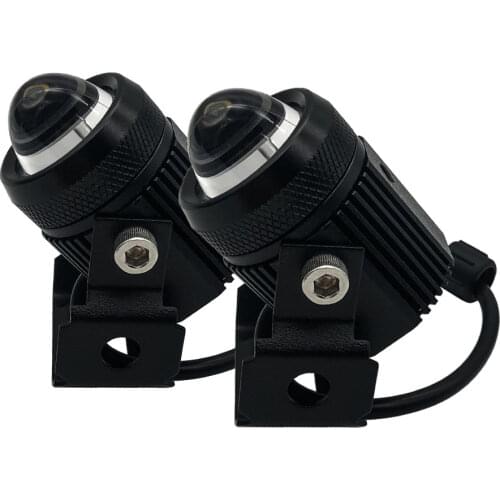 MINI Dual Color LED Projector Lens Headlight 3000K/5000k LED Fog Work Light Car Motorcycle Auxiliary Light