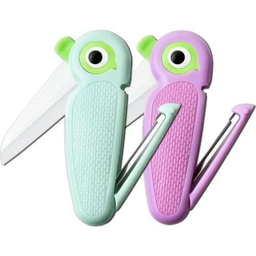 Multifunction Mini Fold Fruit Knives Kitchen Device Peeler Ceramic Knives Survive Camping Outdoor Tools Potatoes Pocket Knives