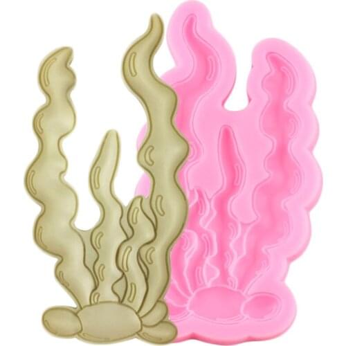 Seaweeds Sea Silicone Mold Cupcake Topper Fondant Cake Decorating Tools Baking Molds Resin Clay Candy Chocolate Gumpaste Moulds