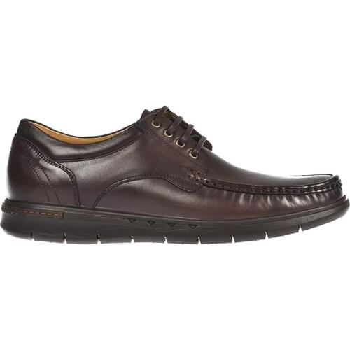 Mens Casual Shoes Genuine Leather Comfort Brown Color Inverted Leather Comfortable Fit Orthopedic Insole Suitable for Foot Anatomy Lace-Up Classic Shoes Fashion Business Suit Wedding Event 308004