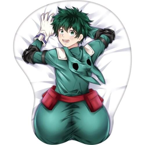 My Boku no Hero Academia Todoroki Shouto 3D Soft Gel Gaming Mouse Pad My Hero Academia Ergonomic Mousepad With Wrist Support