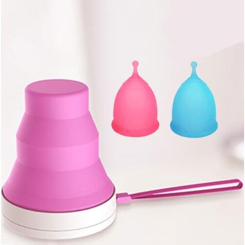 New Design Foldable UV Sterilizer Menstrual Cup Holder Cleaner Esterilizador Copa Menstrual Nail Art Equipment