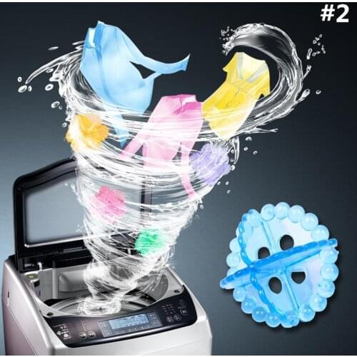 Clean Ball Cleaning Tool Wash Ball Cleaner for Washing Machine Laundry Fabric Clothes Decontaminate Spirally Shaped Household
