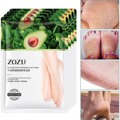 Exfoliating Foot Mask Whitening Hydrating Foot Patch Skin Peeling Dead Skin Sock For Pedicure Nourish Repairing Feet Cover TSLM1