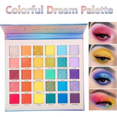 30 Colors Eyeshadow Makeup Palette High Pigmented Shimmer Matte Glitter Long Lasting Eyes Shadow Make Up Pallet Set