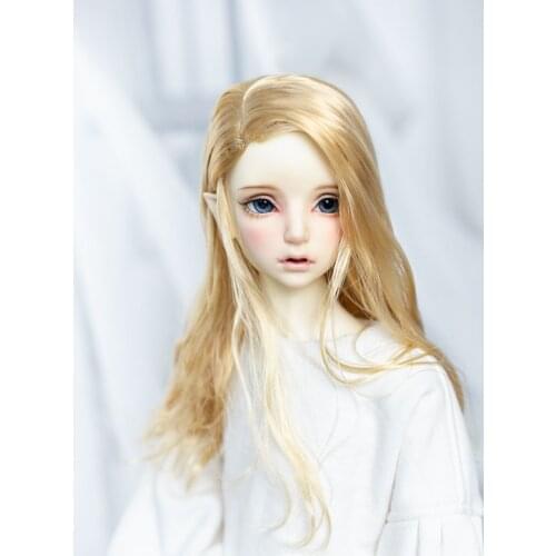 BJD doll wig is suitable for 1/3 1/4 1/6 giant baby curls with fake hair side parting and soft silk doll accessories