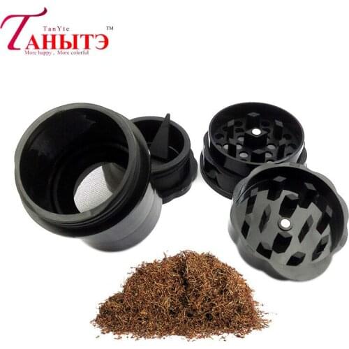 60mm Manual Tobacco Grinder, Grinding and Storing Two-in-one, Sharp 4-layer Flavored Tobacco Grinder Smoking Accessories