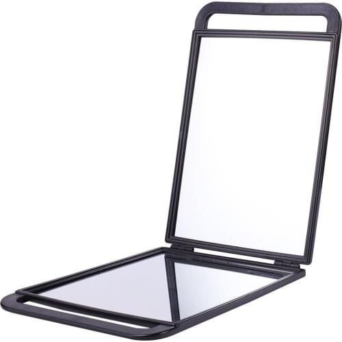 Folding Two Long Handle Hand Mirror Hairdressing Barber Salon Mirror