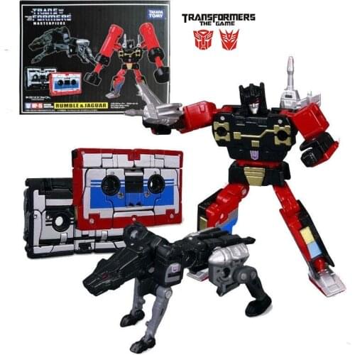 Takara Tomy Mp15 Transformers Masterpiece Rumble & Jaguar Cassettes PVC Figure Model Children Gift Toys