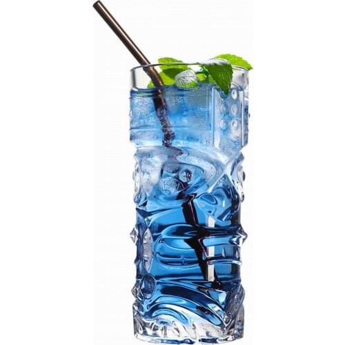 1 Pcs FreeShipping 420ml Glass tiki cocktail glass tiki cup Hawaii Tiki Mugs Cocktail Cup Beer Beverage Mug Wine Mug