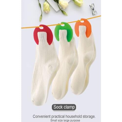 6Pcs Sock Clips Multifunctional Clips Sock Holder Windproof Underwear Glove Tie Sock Clips Household Storage Products Dropship