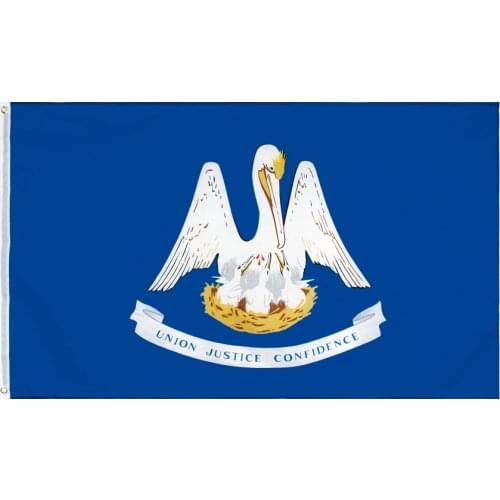 60x90cm/90x150cm Louisiana Union Justice and Confidence Flag 2x3ft/3x5ft US USA State Banner