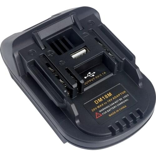 DM18M Charger Tool Adapter Converter for Dewalt/Milwaukees/Makitas 20V Li-ion Battery 18V Tools Batteries BL1830 BL1850 Battery