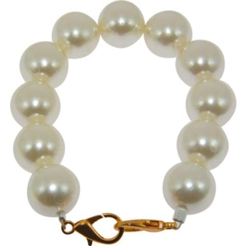 Bag Accessories Pearl Bag Chain Short Shoulder Belt DIY Handles For Handbag Purse Pearl Chain Portable Versatile Pearl Bag Strap