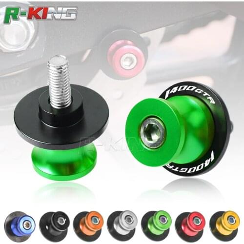 For Kawasaki GTR1400 CONCOURS GTR 1400 2007-2016 Motorcycle CNC Aluminum Swingarm Spools slider 10mm stand Screws