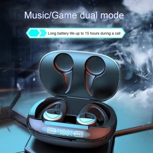 VG-T09 Wireless Headphones Bluetooth-compatible V5.0 Earphones Ear-hook Sports Waterproof Headset Deep Bass Stereo Earplugs