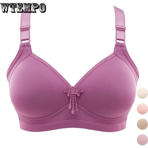 Plus Size Underwear Women Push Up Bra Thin Gathered Seamless Bras Solid Pink Wireless Soft Female Bralette Sexy Lingerie 2021