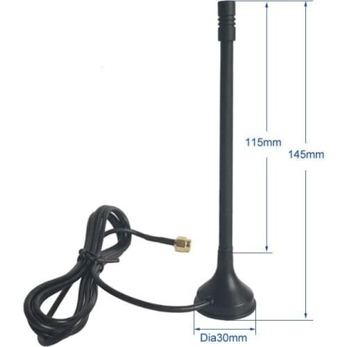 CDMA GPRS GSM WCDMA 3G 4G Full-frequency 5 DBI Small Sucker Antenna DTU Module High Gain Antenna
