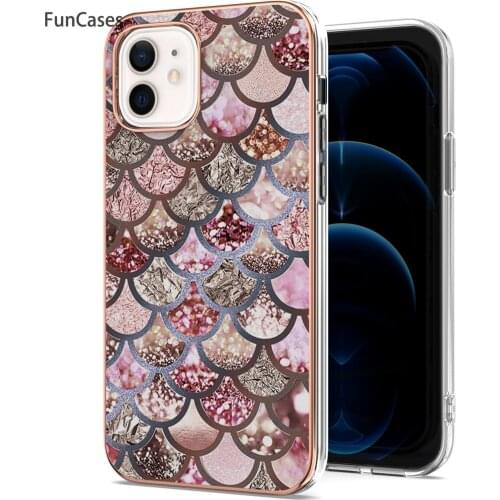 Flower Cases Unicorn Cover For estojo Apple iPhone 12 Estuche Glitter Soft IMD Phone Pouch Phone sFor Apple iPhone para 12 Pro