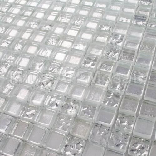 Pure silver glass mosaic Bisazaa tile for kitchen backsplash A5TC-1309