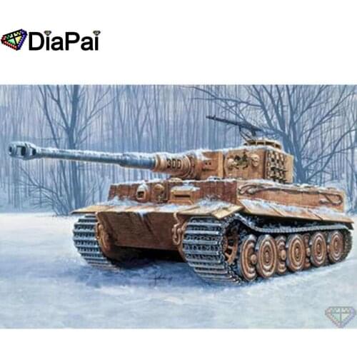 DIAPAI 5D Diamond Embroidery Needlework Kit "Tank landscape" Diy Diamond Painting Cross Stitch Home Decoration Gift A26583