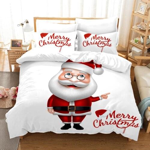 HD Printing Bedding Set Customization/king/Europe/American Quilt Cover Double Layer/king Quilt Cover Christmas Pattern