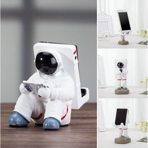 Durable Resin Ormament Interesting Unique Astronaut Style Universal for All Mobile Phones and Tablet PC Home Decor