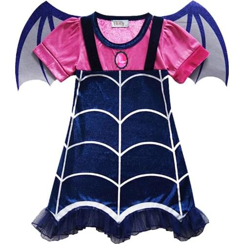 Horror Vampirina Costumes Cosplay For Children Halloween Carnival Performance Clothes Scary Vampire Girl Dress Costumes C35529CH