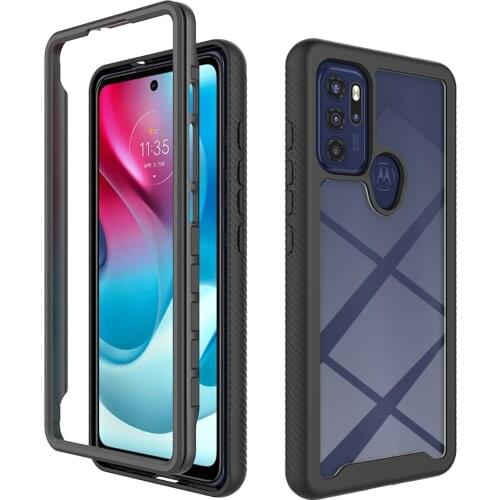 Crystal Case for Motorola Moto G60 Bumper Cover 360 Protection Hard PC Back Panel for Motorola G40 Fusion Case Moto G 60 40 Capa