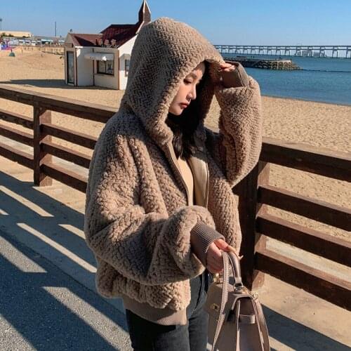 KUANGNAN Women's Jackets With Fur