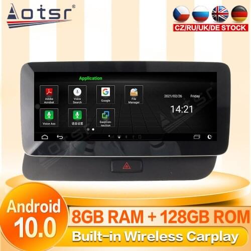 Android Tape Radio Recorder Car For Audi Q5 2009 2010 2011 2012 2013-2016 GPS Navi Multimedia Player Stereo Autoradio Head Unit