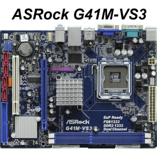 For ASRock G41M-VS3 Original Used Desktop Motherboard G41 LGA 775 DDR3 8G 1xPCI USB2.0 VGA Micro ATX Desktop Mainboard