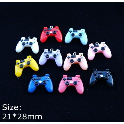 Cute Game Controller Charms Bracelets Necklace Earring Jewelry Making Flat Back Cabochon Pendants