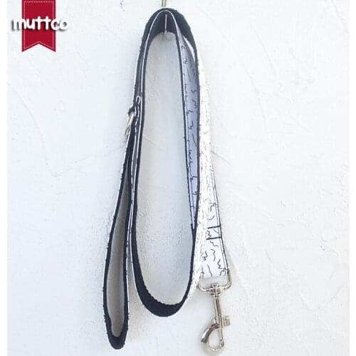 MUTTCO Retailing dog collar leash for pets THE FLY LINE dog accessory pet supply for small medium large dog 5 sizes UDL088