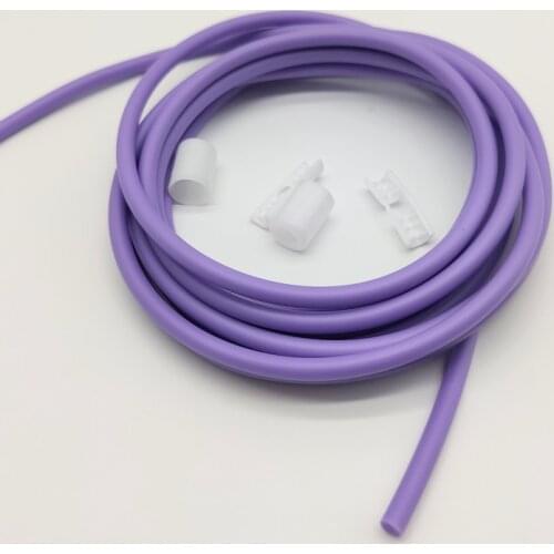 2 pcs orange black 4.5mm Solid pvc no tangle soft skipping rope backup change cord 3 meter