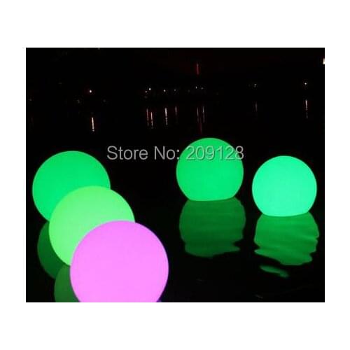 20cm switch and remote control rechargeable led floating ball on swimming pool
