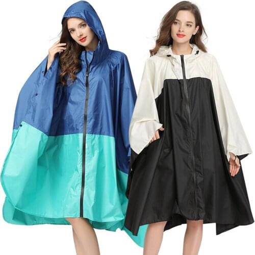 Waterproof Long Rain Coat Women Men Poncho Windproof Tour Raincoat Jacket Hooded Big Size Impermeables Para Lluvia Mujer 50XX