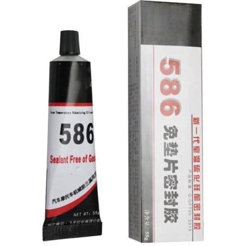 High Quality 55ml K586 Black Waterproof Resistant To Oil Resist High Temperature Sealant Freegasket Repairing Glue Respectable