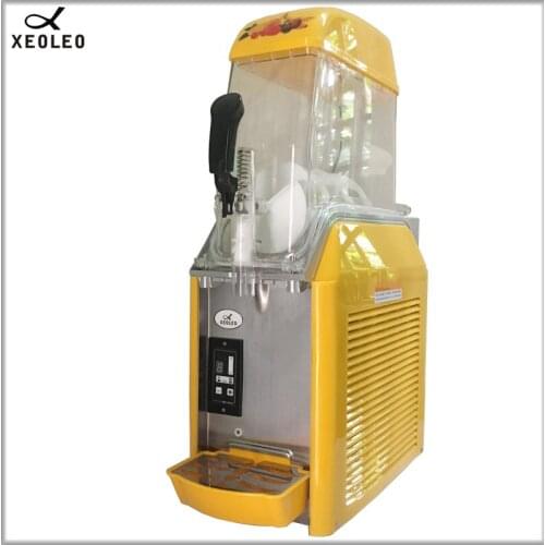 XEOLEO 12L Slushing machine Single cylind Smoothie maker Ice slusher 550W Snow melting machine Smoothies Granita Machine Yellow
