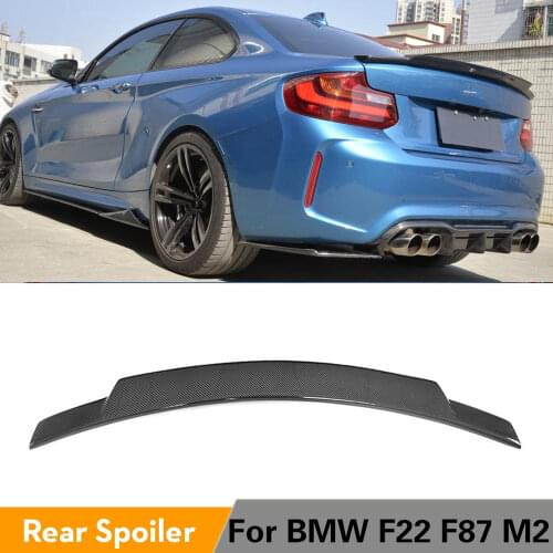 Rear Spoiler Wing Boot Lip Trunk Spoiler for BMW F87 M2 F22 M235i M240i 218i 220i 228i 2014 - 2019 Carbon Fiber / FRP