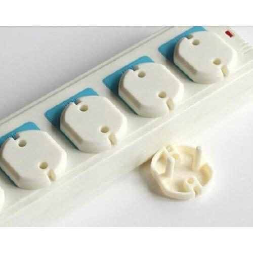 10pcs/lot Euro Standard Children Electrical Safety Protective Socket Cover Cap Two Phase Baby Security Product