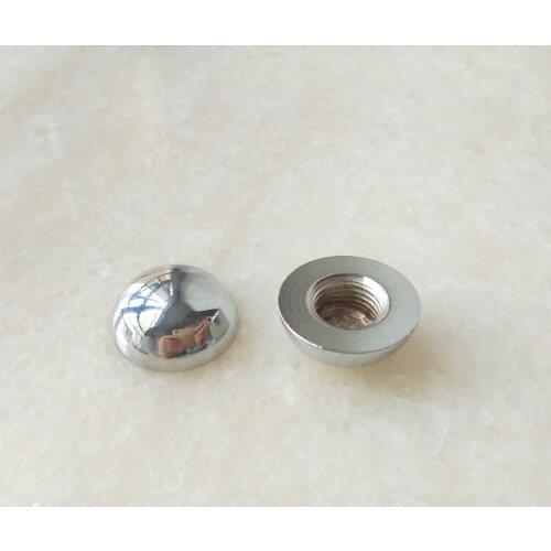 10pieces/lot M10 chrome Cap Nuts Decorative nut Cover Semicircle Acorn Nut for furniture or lighting accessories free shipping