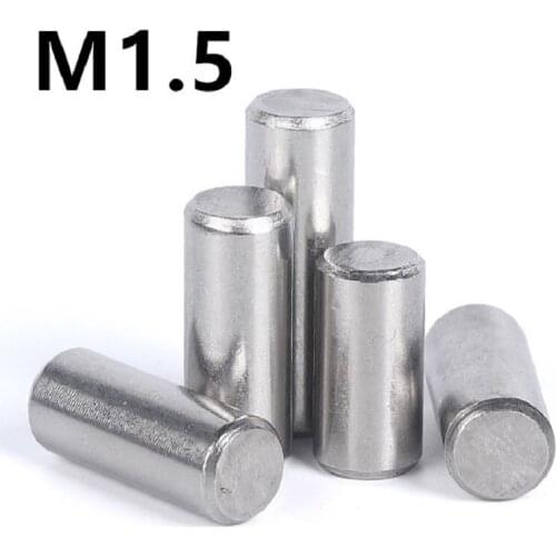 100pcs/lot M1.5x5/6/8/10/12/16/18mm GB119 304 Stainless Steel Cylindrical Pin Locating Dowel