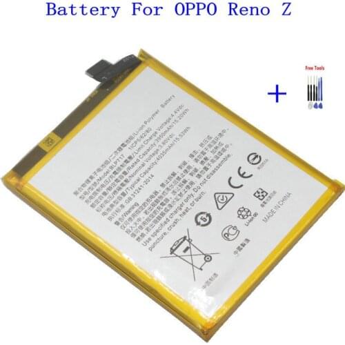 1x 4035mAh 15.53Wh BLP717 / BLP 717 Cell Phone Replacement Li-Polymer Battery For OPPO Reno Z Batteries + Repair Tooks kit