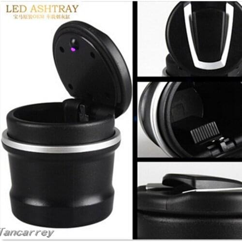2020 new Car styling LED sticker ashtray for Volvo XC60 S60 XC90 V70 Fiesta Mondeo Renault Megane 2 Duster Captur Accessories