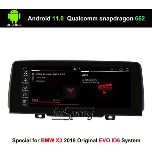 10.25 inch IPS Screen Android 11 Car GPS Navigation for BMW X3 G01 X4 G02 (EVO ID6 2018+) Car Multimedia Player