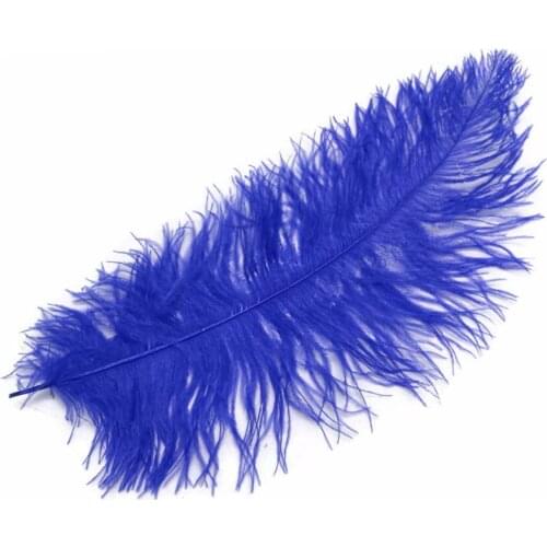 Free shipping 50pcs royal blue ostrich feather length 50-55cm diy plumes Carnival Costumes Home Wedding Decorations