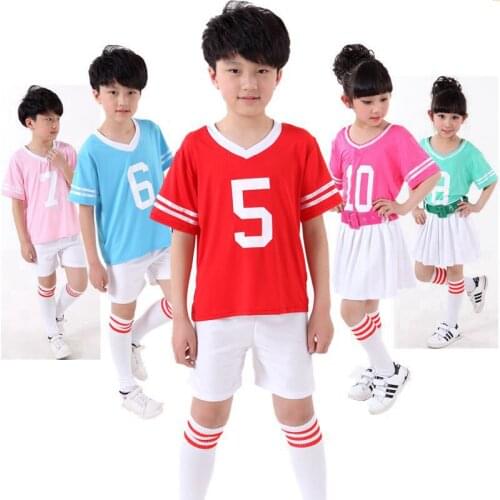Child High School Cheerleaders Baseball Costume Kids Girl Cheerleader Uniform for Competition Glee Style Cheerleading Costume 89