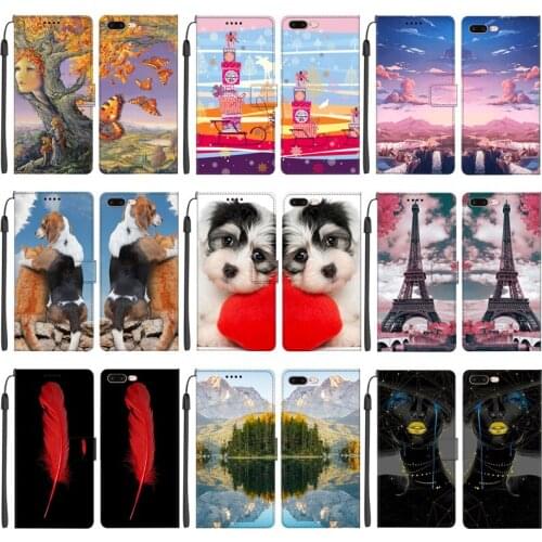 For Apple iPhone 7Plus 8Plus Case Flip Leather Cover Phone Case With Magnetic Wallet Stand